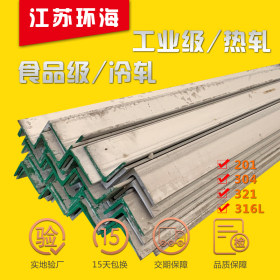厂家直销  江苏环海  201不锈钢角钢 对边不锈钢角钢