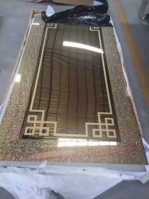 供应304高档不锈钢镜面蚀刻电梯板   蚀刻不锈钢装饰板材