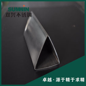 广东厂家定制 201不锈钢异型管 sus304不锈钢三角管 非标三角钢管