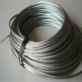 201包胶不锈钢钢丝绳 304钢丝绳 316L不锈钢丝绳 镀锌包塑钢丝绳
