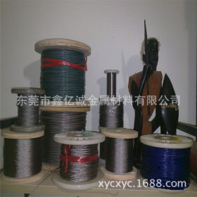 供应304不锈钢钢丝绳  加工包塑钢丝绳  定做彩色包胶钢丝绳