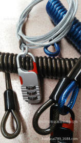 潜水专用弹簧钢丝绳，包胶弹簧绳，钢丝绳拉索，PU包胶弹簧钢丝绳