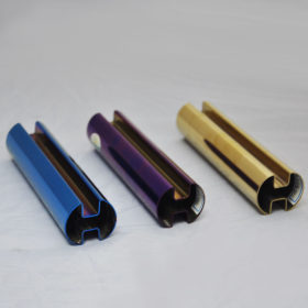 佛山304不锈钢装饰管 彩色不锈钢管 单槽管 异型管厂家直供