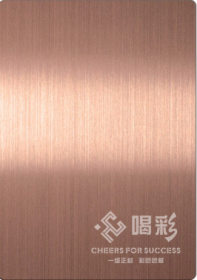 厂家直销 不锈钢板 201材质 拉丝 玫瑰金