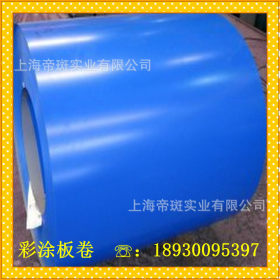 【现货供应】0.5mm样板房用蓝色铁皮 宝钢彩涂 可定尺开平