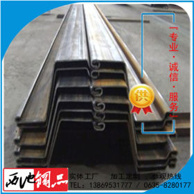 陕西一级代理各种型号U型钢板桩 规格4#材质保证 可代办港口