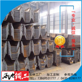 河南一级代理各种型号U型钢板桩 规格1#~4#材质保证 可代办港口