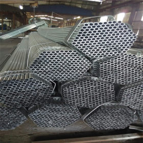 厂家热卖天津热镀锌钢管 单体 连栋大棚骨架用的6分热镀锌带圆管
