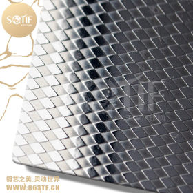 厂家批发不锈钢304价格电子电器外壳应用菱形不锈钢压花板