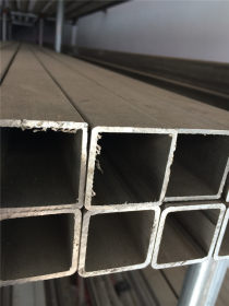 临沂钢材市场 批发304厚壁不锈钢方管 201拉丝不锈钢方管