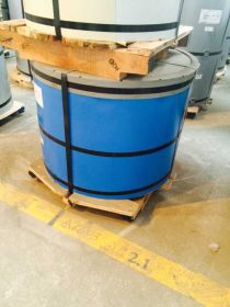 供应保温用彩钢卷/建筑彩钢板/镀锌-镀铝锌彩涂卷TDC51D+AZ瓷蓝