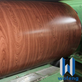 印花彩钢卷厂家 直销木纹彩钢卷 仿木纹钢卷 广泛用于钢结构外墙