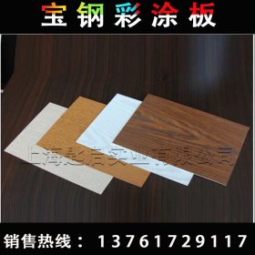 上海宝钢专供彩涂钢板卷 彩涂板 彩钢卷 彩涂卷 印花彩涂现货
