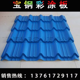 上海彩钢建筑钢材彩涂钢板卷 彩钢瓦 移动板房 屋顶彩涂瓦 天蓝色