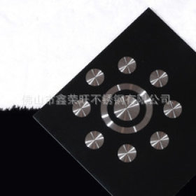 不锈钢佛山厂家批发304镭射3D圆圈8K镜面黑钛无指纹彩色不锈钢板