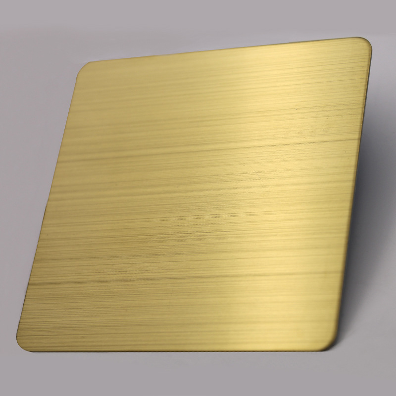 不锈钢拉丝板 金色 不锈钢彩色拉丝板 201 301 304不锈钢拉丝板