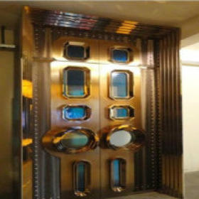 厂家批发304钛金KTV门 酒店门 不锈钢特定门