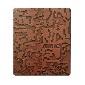 蚀刻树皮纹自由纹各种花纹不锈钢板红青古铜纳米色油加工厂家批发