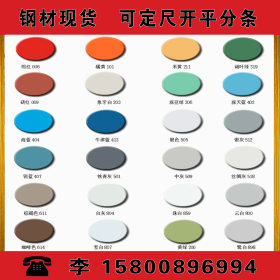 彩涂板彩涂钢板厂家 彩涂卷 各规格颜色 上海一级代理