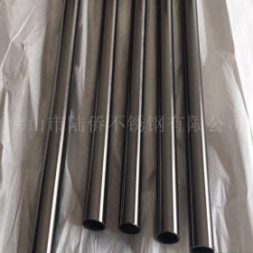 201黑钛金不锈钢圆管直径28mm 拉丝黑钛金不锈钢管 镜面黑钛金