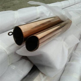厂家现货201/304玫瑰金不锈钢圆管外径273mm厚度1.2*2.9光面/拉丝