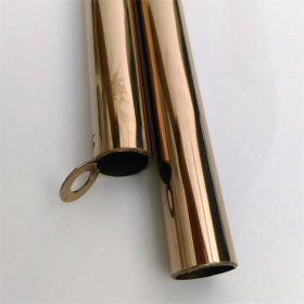 厂家现货201/304玫瑰金不锈钢圆管外径8mm厚度0.3*0.5mm光面/拉丝