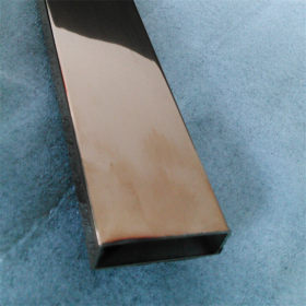 厂家批发304不锈钢玫瑰金光面矩形管150mm*100mm实厚1.0-4.0毫米
