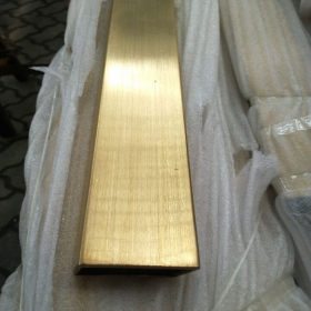 佛山厂家批发304不锈钢黄钛金光面方管120*120mm实厚1.5-3.0毫米