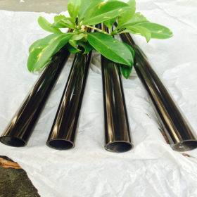 黑钛金焊接管201圆管外径31.8mm价格 不锈钢圆管直径32黑钛金