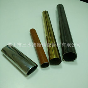 生产高要求304黑钛金不锈钢矩形管 304不锈钢矩管25*38 矩形管材