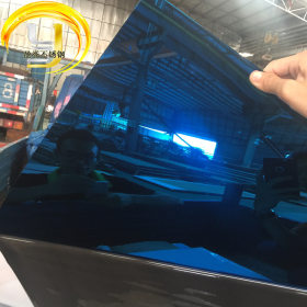深圳批发热销201不锈钢镜面宝石蓝 厂家加工定制精品8K镀蓝色钢板