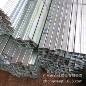 供应广州热镀锌方管幕墙钢结构用q235b钢材批发现货实拍镀锌方通