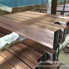 佛山厂家直供上漆工艺管工业用 装饰焊管201不锈钢方管 压纹