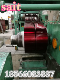 201不锈钢中国红 真空纳米技术可整卷做颜色 欢迎来样加工