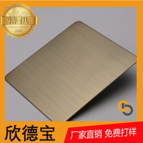 304不锈钢板拉丝镀铜无指纹过油太钢产地0.95足厚室内外装修门板
