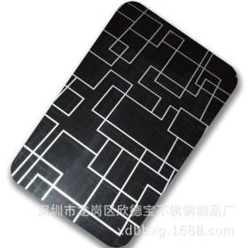 304冷轧佛山不锈钢板黑钛印花不锈钢板0.45mm表面镀色装饰不锈钢