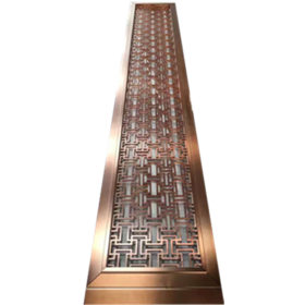 304黑钛方管50*50玫瑰金拉丝镜面可定做6米 道具架黑钛方管门框料