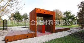 正品09CuPCrNi-A耐候钢板重庆绣红色景观钢板除锈喷砂园林装饰板