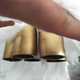 304黄钛金不锈钢圆管 黑钛金不锈钢管 拉丝玫瑰金不锈钢圆管