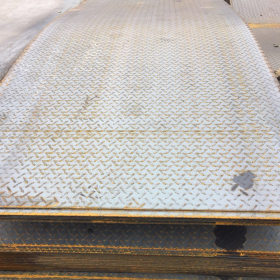 湖北现货批发花纹板 菱形钢板H-Q235B 防滑钢板可切零定制加工