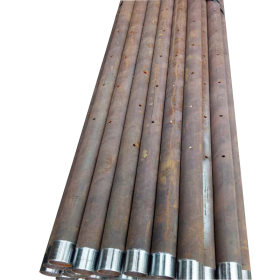 无缝管车丝 定做多规格钢管内外套丝表面打孔 注浆钢管加
