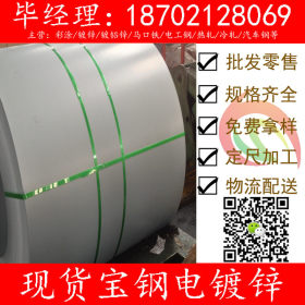 上海宝钢SECC电镀锌耐指纹板卷，可开平 随货附质保书