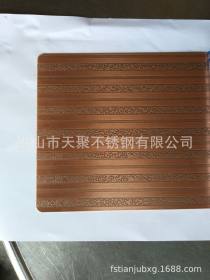 保定现货304/201不锈钢拉丝板精密彩色花纹蚀刻厚板加工定制