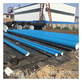 沧州螺旋钢管厂家 山西输水用蓝色IPN8710防腐螺旋焊管加工