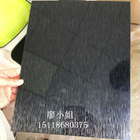 拉丝不锈钢板材批发 不锈钢拉丝黑钛抗指纹 拉丝彩色不锈钢装饰板
