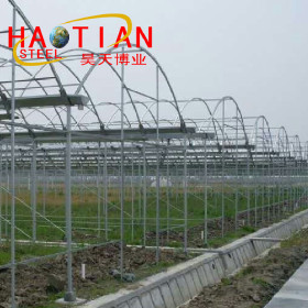 辽宁温室大棚管厂家 加工订做各种蔬菜 养殖椭圆管大棚骨架1-18米