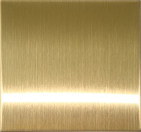 不锈钢钛金装饰板  黄金色发纹不锈钢板电镀加工厂家