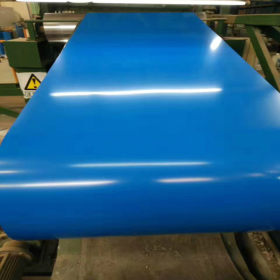 天津现货 彩涂卷彩钢板 0.4彩钢板 天蓝色彩钢板 加工定做彩钢板