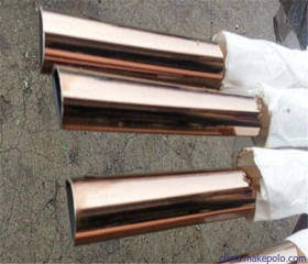 不锈钢原材料  201拉丝不锈钢管 玫瑰金不锈钢管 外径20*0.5 0.6