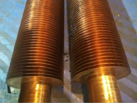 厂家供应 铜翅片管 镶嵌式铜翅片管 工业换热设备翅片管